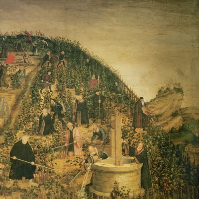 The Vineyard of the Lord (detail) by Lucas Cranach the Younger